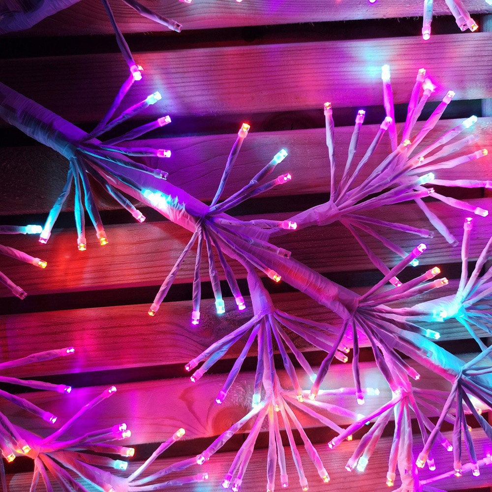 Samuel Alexander Rainbow LED Twinkling Starburst Snowflake Christmas Decoration 1.2m Image 4