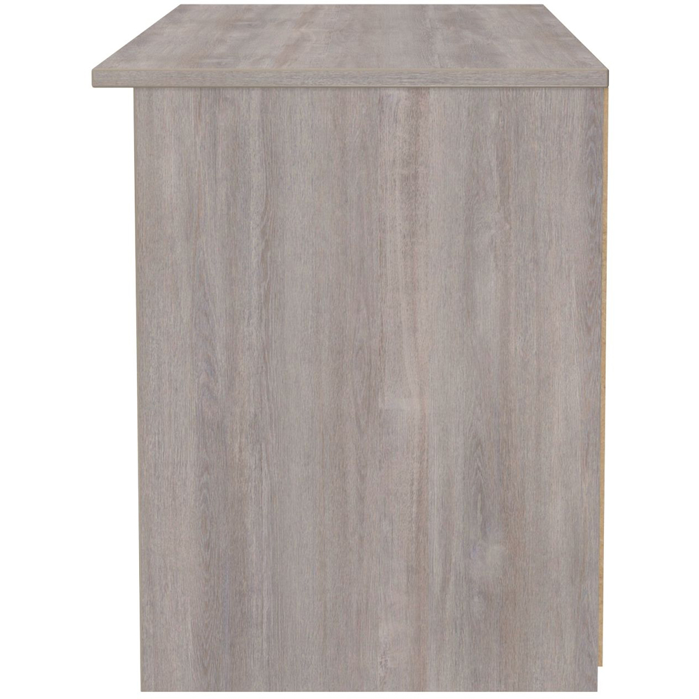 Crowndale Milan Single Drawer 5 Shelf Grey Gloss and Grey Oak TV Unit Ready Assembled Image 6