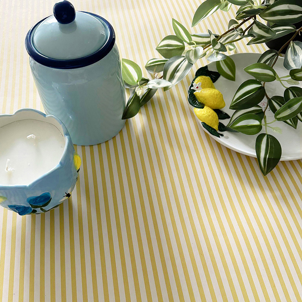 Belmont House Yellow Veranda Stripe Wallpaper Image 3