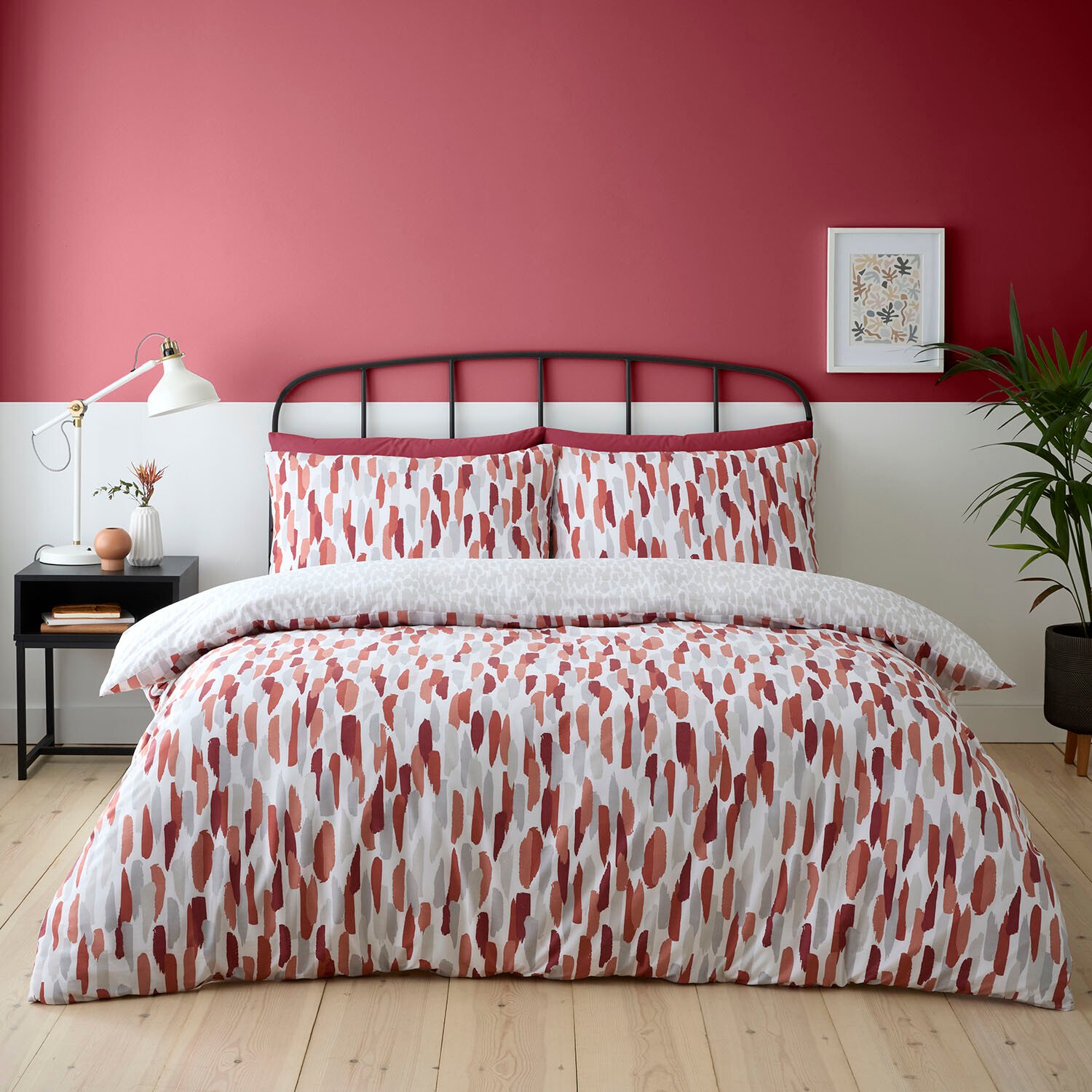 Ellison Duvet Set Rust King Image 1