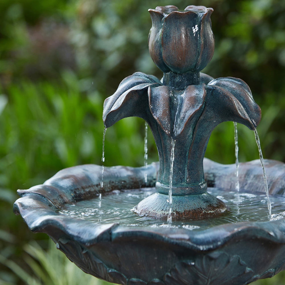 Vossmoon Floriana Floral Garden Water Fountain Image 3