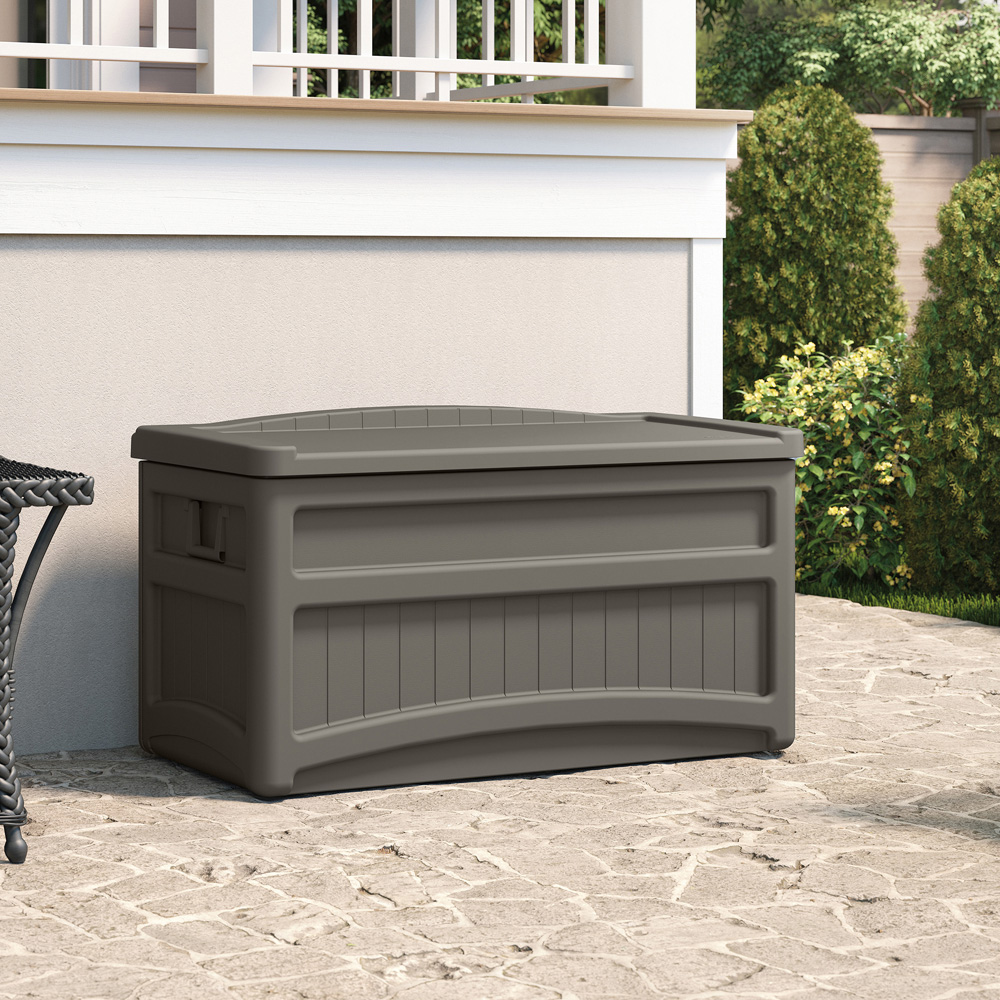 Suncast Dakota 276L Stone Grey Storage Box Image 2
