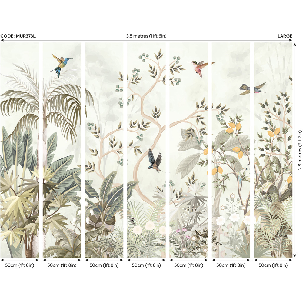 Origin Murals Lemon Tree Forest Wall Mural Image 3