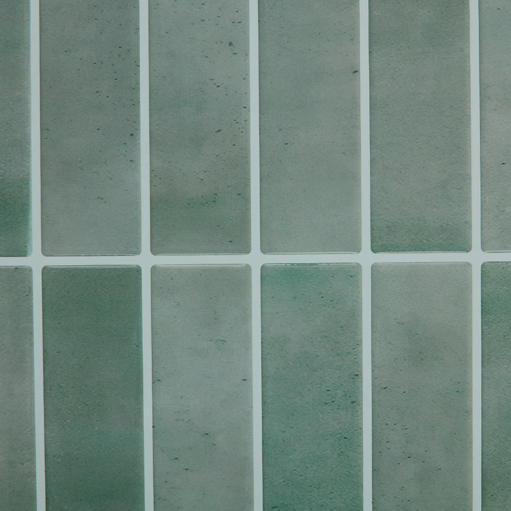 Living and Home Light Green Rectangle Self Adhesive Wall Sticker 10 Pack Image 7