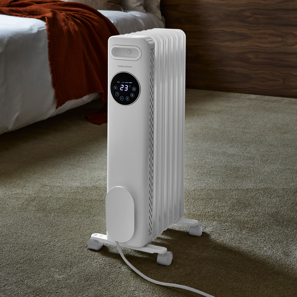 Morphy Richards White Digital Oil Filled Radiator 1500W Image 2
