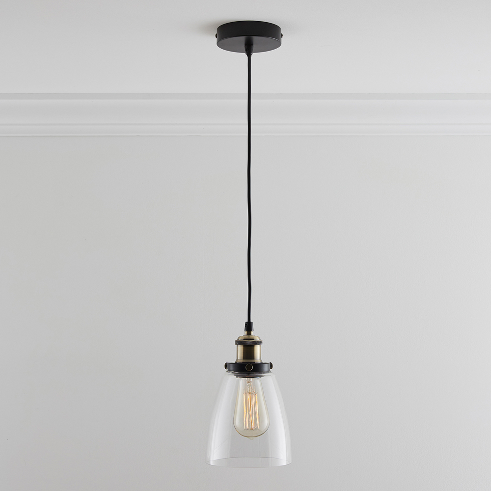 Kliving Eve Clear Glass Pendant Light Image 2