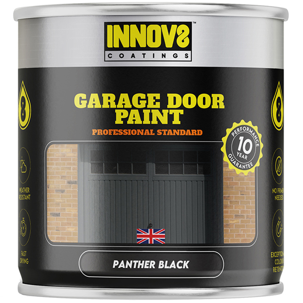 Innov8 Coatings Garage Door Paint 750ml Panther Black Image 2
