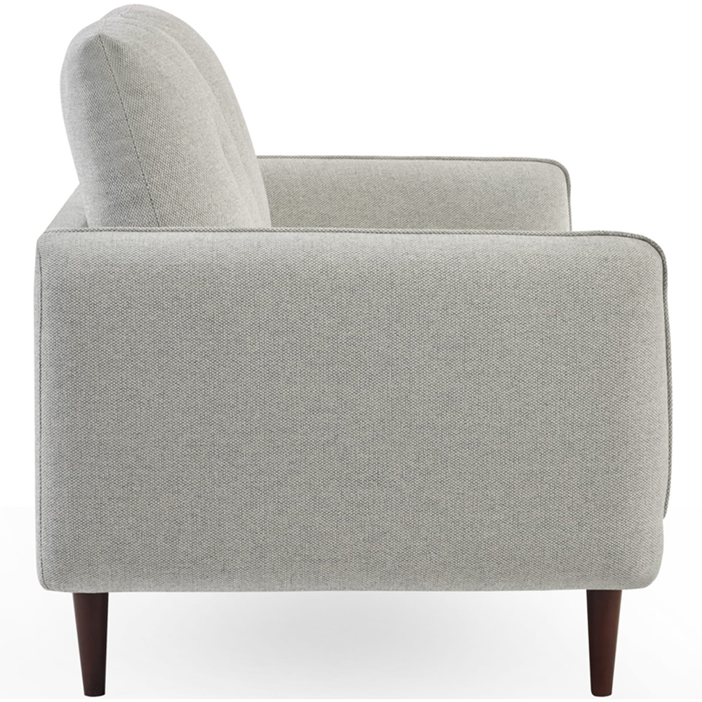 Julian Bowen Remy 2 Seater Light Grey Woven Fabric Sofa Image 4