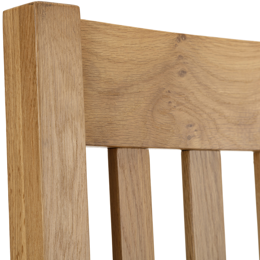 Julian Bowen Astoria 6 Seater Extending Dining Set Waxed Oak Image 6