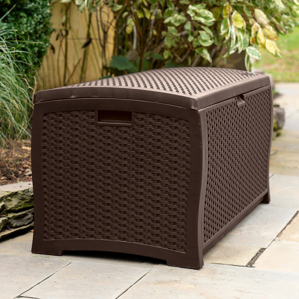 Suncast Missouri 375L Java Brown Storage Box Image 5