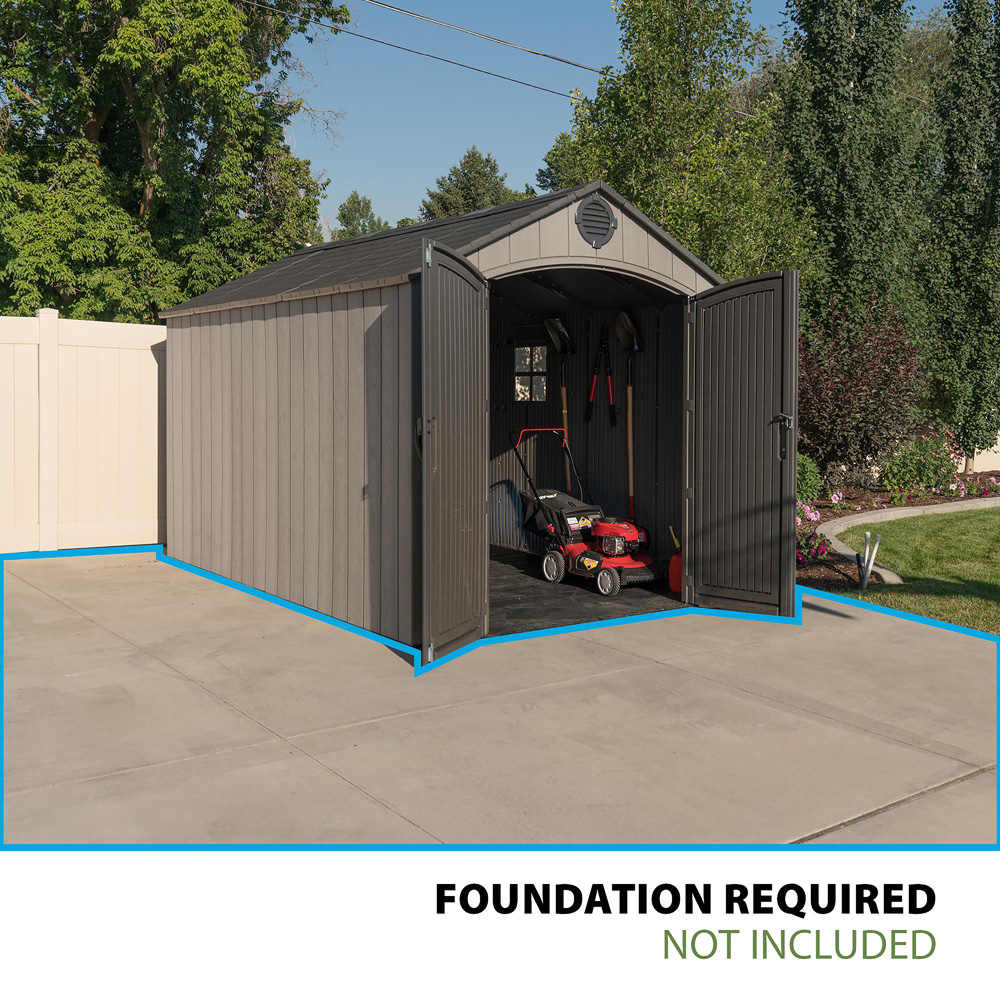 Lifetime Products 8 x 12.5ft Double Door Garden Storage Shed Image 8