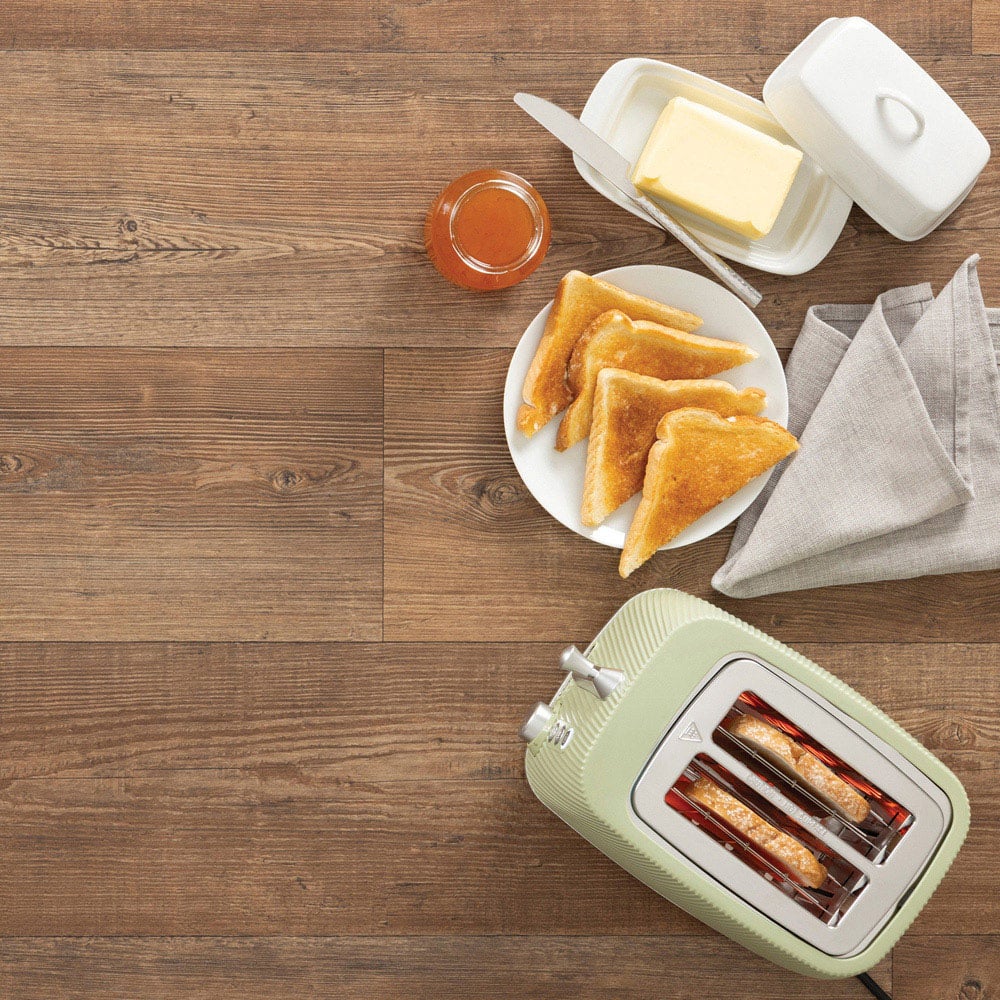 Daewoo SDA2777 Cascade Sage Textured 2 Slice Toaster Image 5