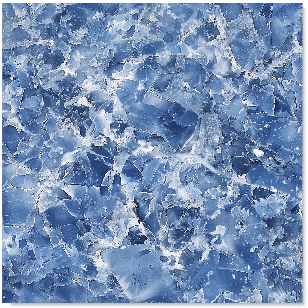 Warren Reed Designer Coastal Blue Quartz Effect Glass Kitchen Splashback 75 x 70cm Image 2