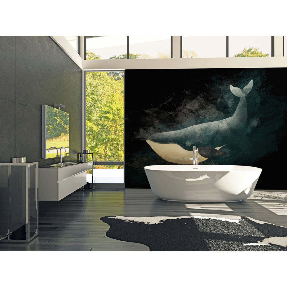 A.S Creation Whale Dark Digital Mural Image 3