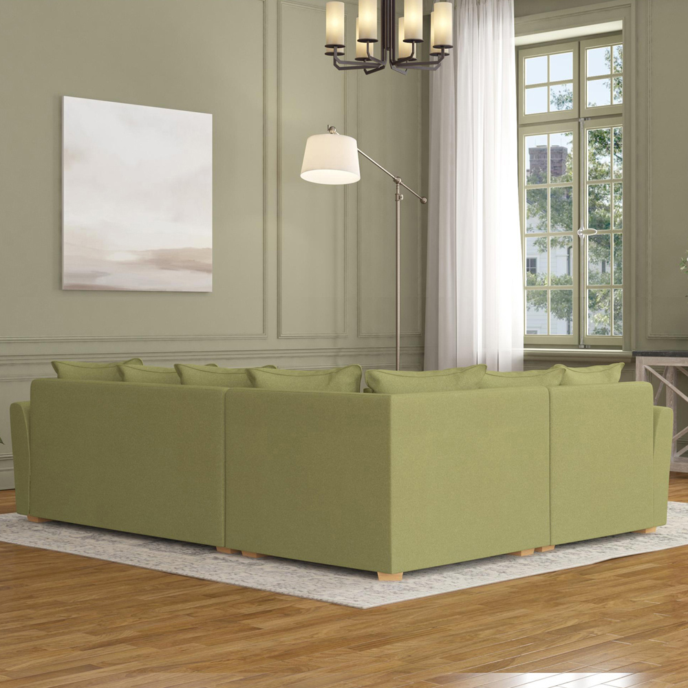 Wendleberry 3 Seater Venice Olive Scatter Back Left Hand Corner Sofa Image 6