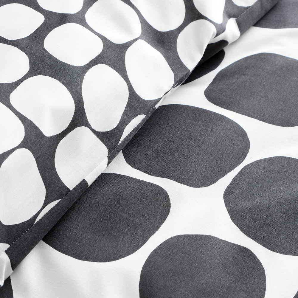 Polka Dots Bedding Set Monochrome Double Image 3