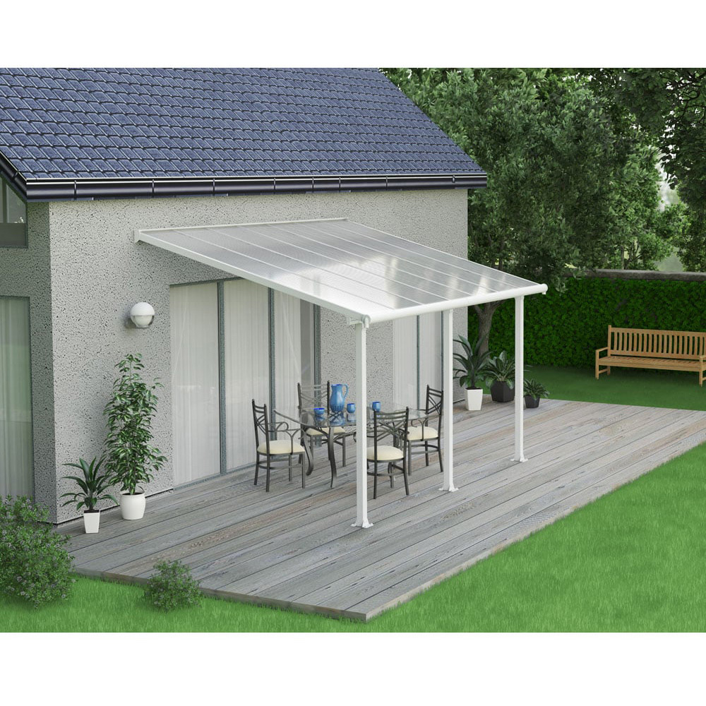 Palram Canopia Olympia White Clear 3 x 4.25m Patio Cover Image 5