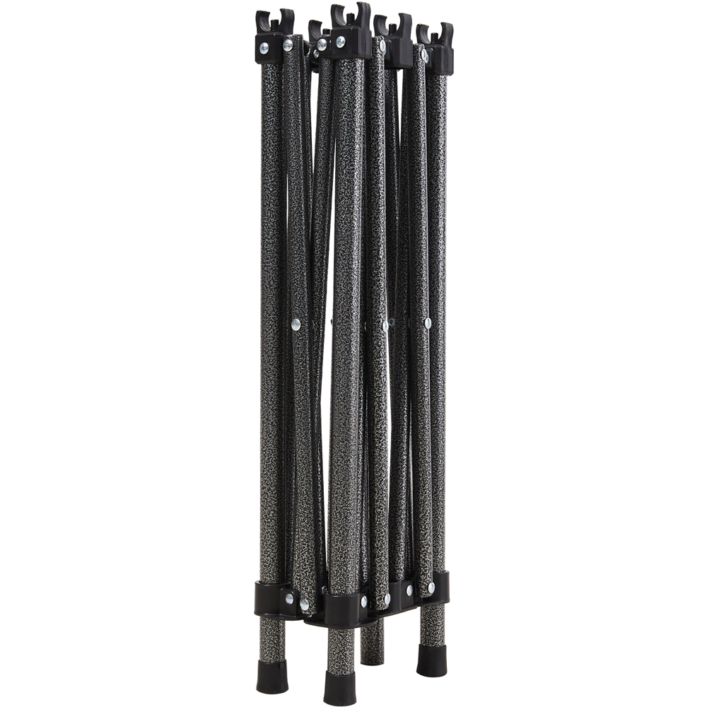 Living and Home 4 Seater Silver Grey Portable Folding Camping Set Image 6