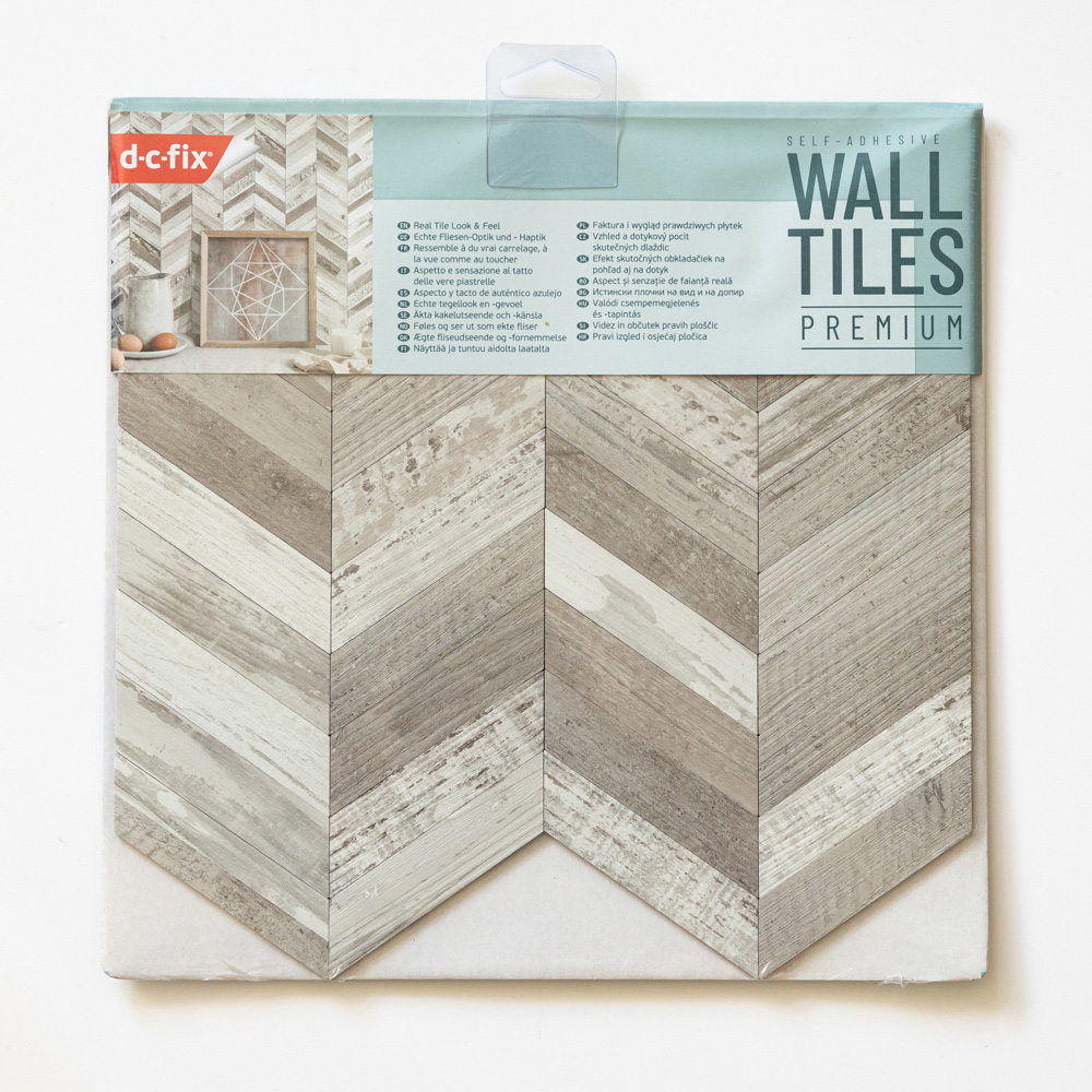 d-c-fix Herringbone Self Adhesive Premium Wall Tile 296 x 253mm 5 Pack Image 4