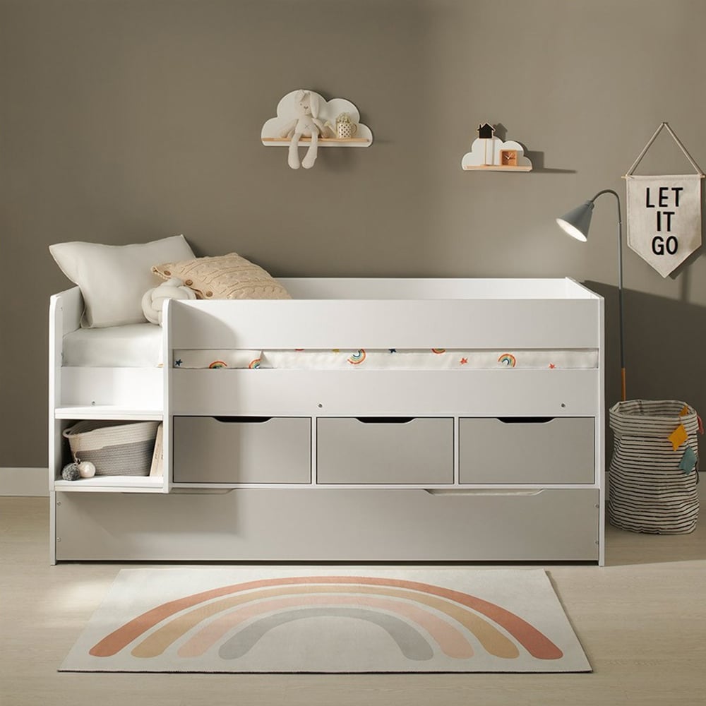 Flair Lars Single Low Cabin Bed with Trundle and Storage Drawers Image 8