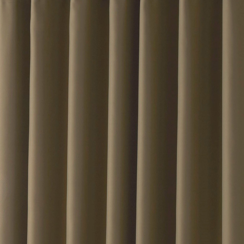 Alan Symonds Essential Beige Plain Pencil Pleat Taped Top Curtains 167 x 137cm Image 2