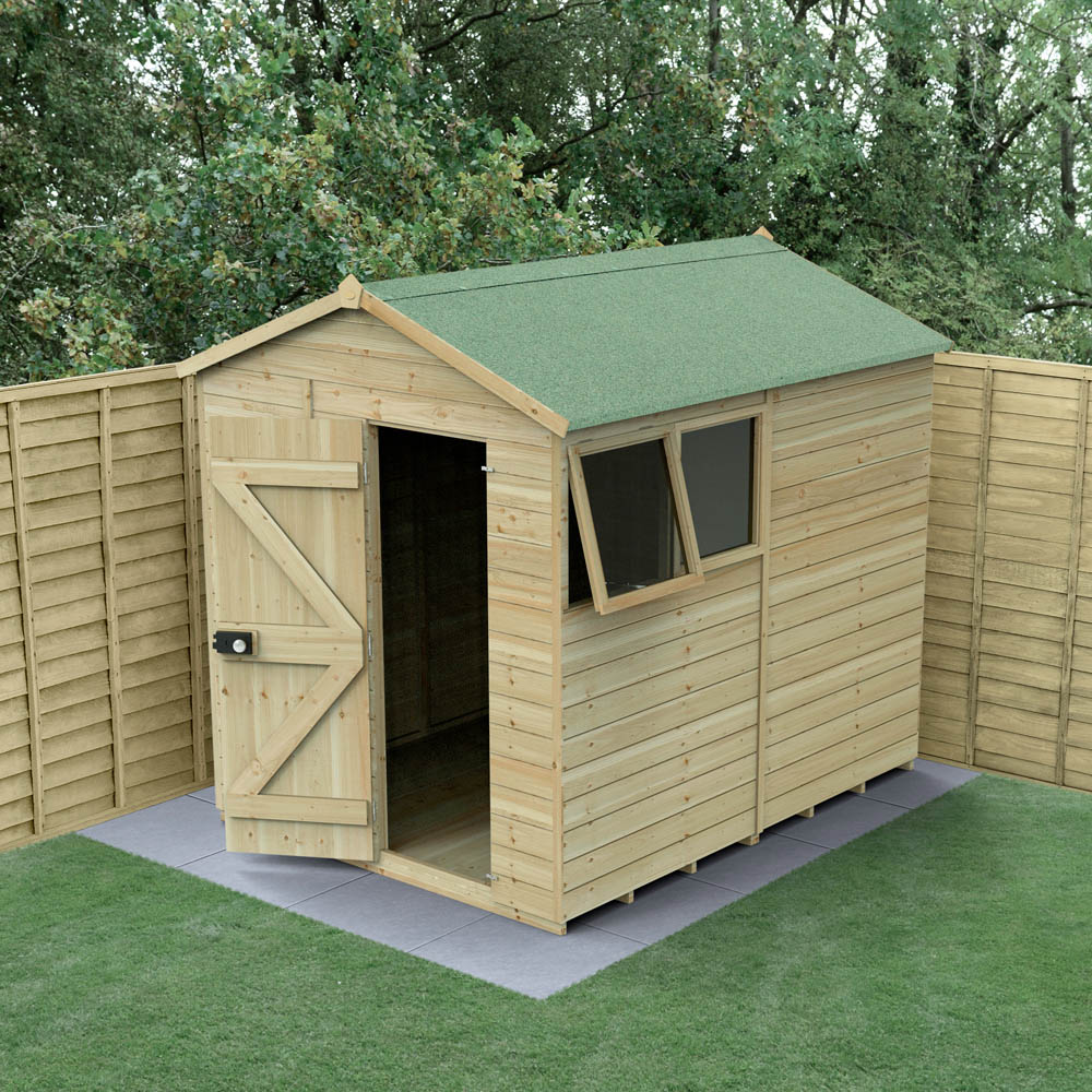 Forest Garden Timberdale 6 x 8ft Single Opening Apex Shed Image 2