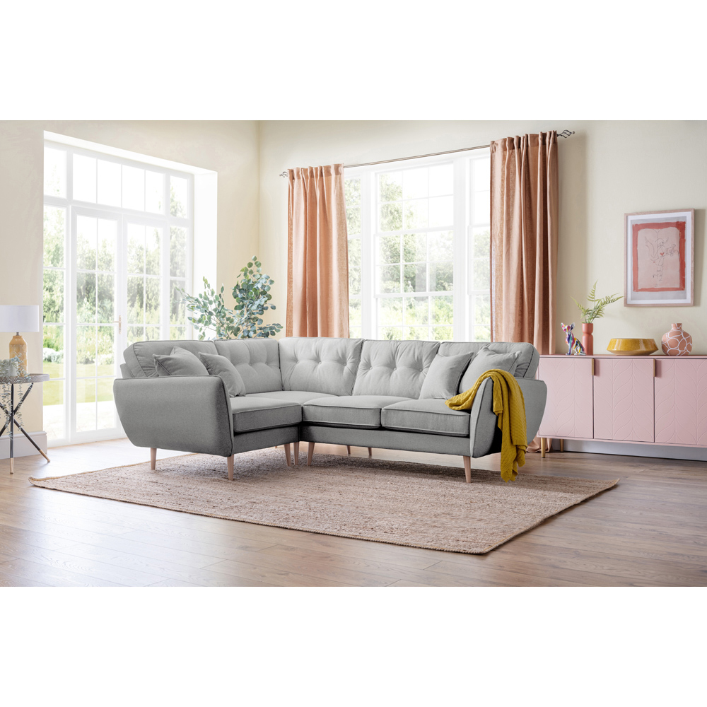 Opry Faro 4 Seater Button Back Ashen Right Hand Corner Sofa Image 5