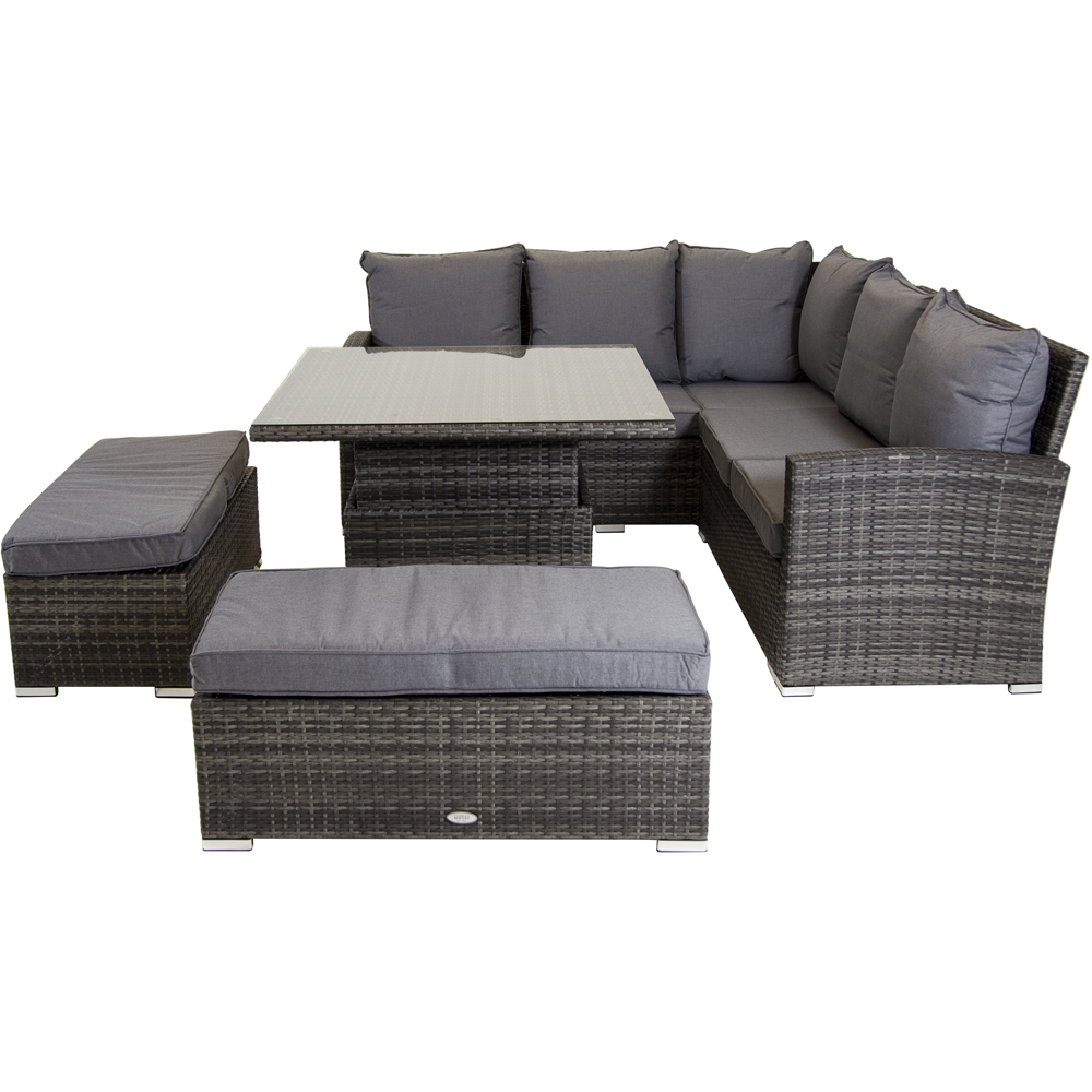 Charles Bentley 6 Seater Corner Lounge Set Image 3