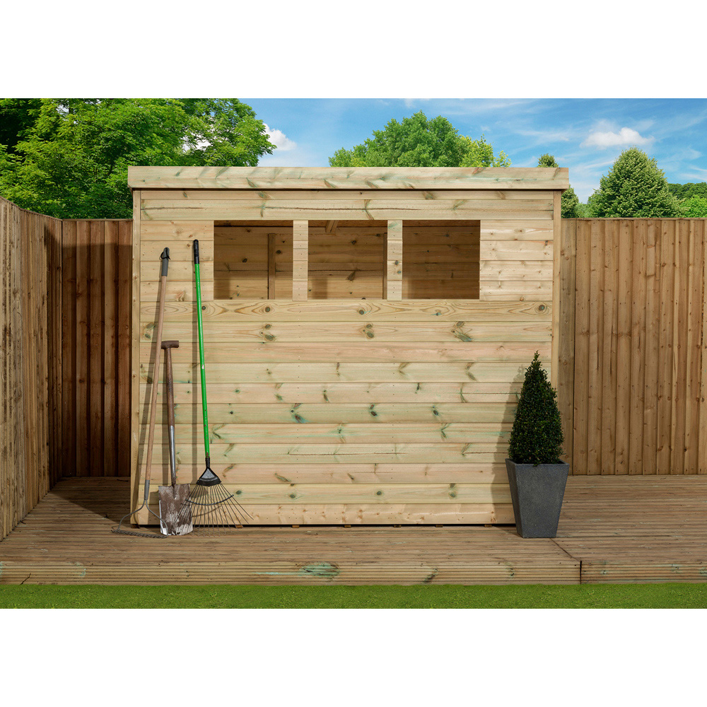 Empire Sheds 2500 7 x 4ft Tongue and Groove Pent Garden Shed Image 4