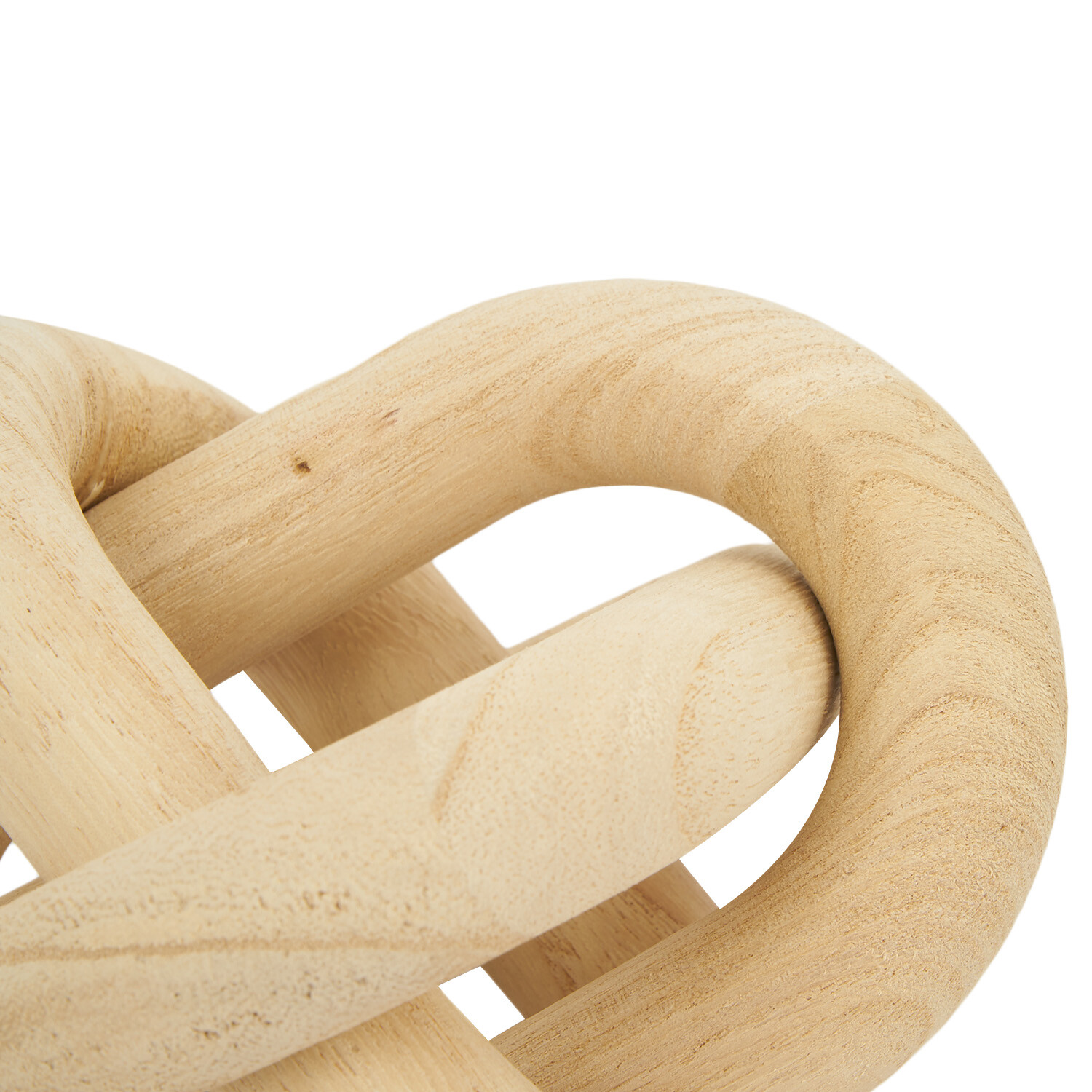 Wooden Knot Ornament - Natural Wood Image 3