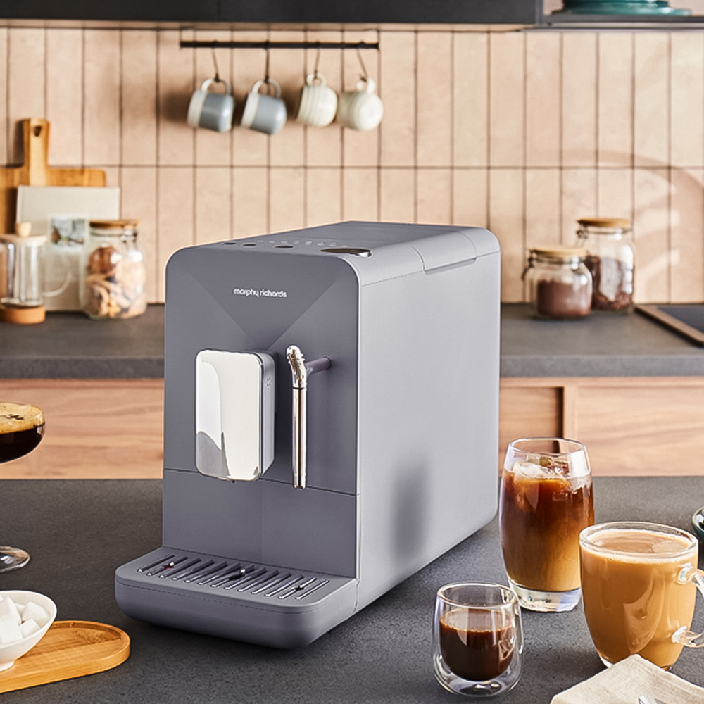 Morphy Richards Roava Grind and Sip 173501 Stone 1.5L Fully Automatic Coffee Machine Image 2