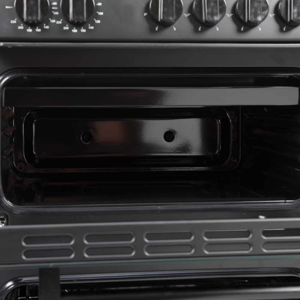Willow Appliances WE50TSB Black Twin Cavity 31L and 62L Double Oven Electric Cooker with 4 Burner Image 6