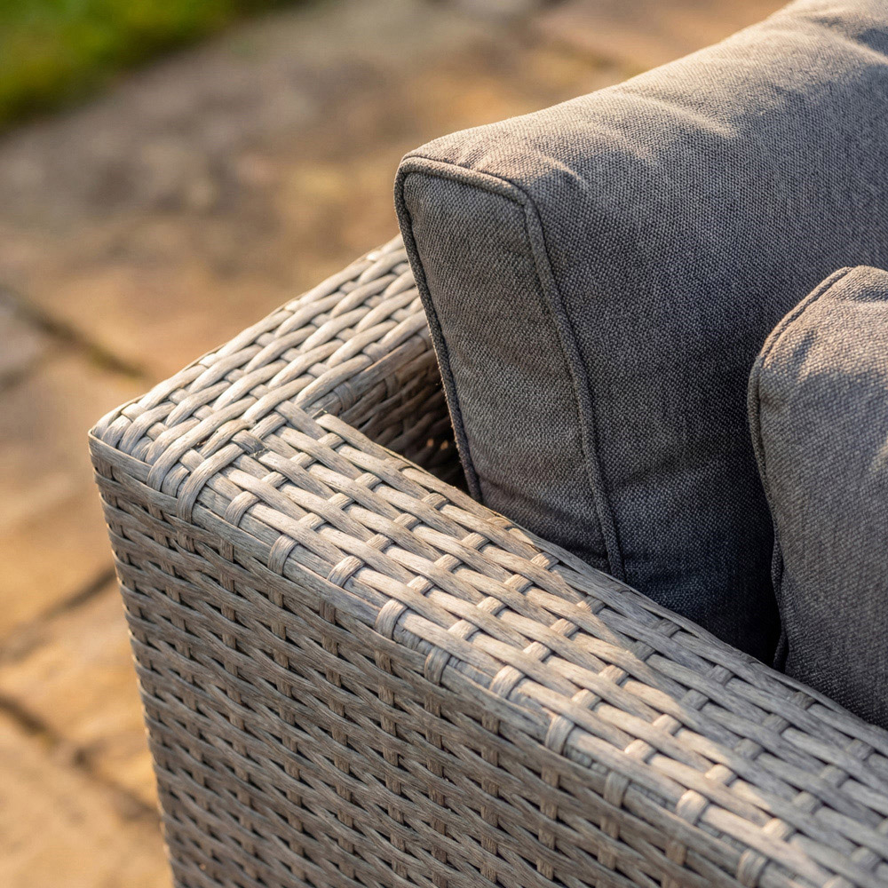 Artemis Home Oliena 8 Seater Grey Rattan Large U-Shaped Modular Garden Furniture Set Image 3