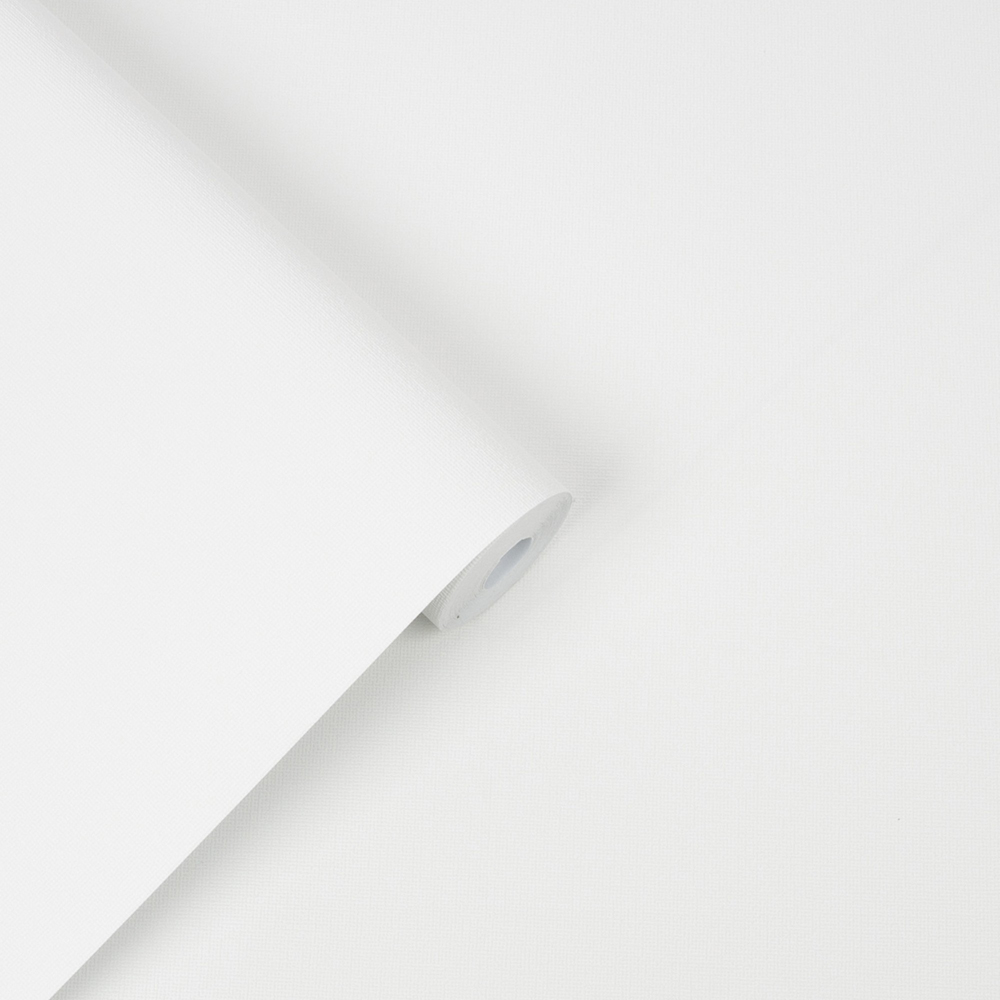 Laura Ashley Canvas Paintable White Wallpaper Image 2