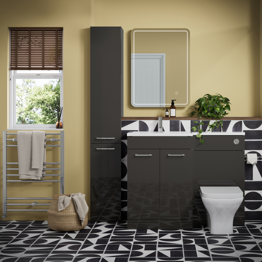 Bathstore Algarve Back to Wall WC and Soft Close Wrap Seat with Dual Flush Image 2