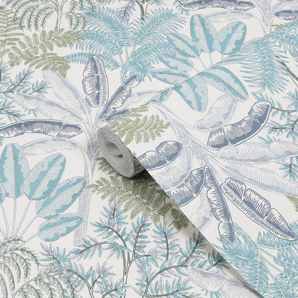 Superfresco Easy Intrigue Aqua Blue Wallpaper Image 2