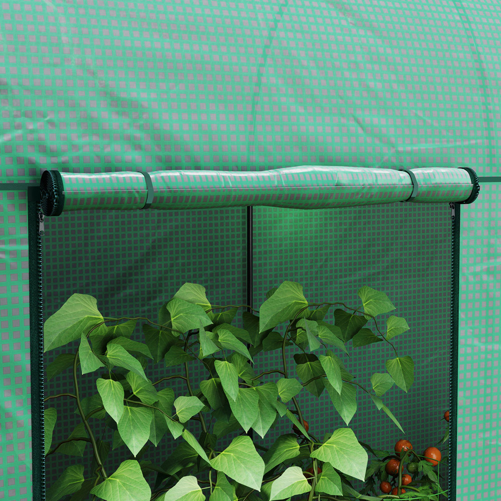 Outsunny 6.5 x 3.2ft Tomato Greenhouse with Zipped Door Image 4