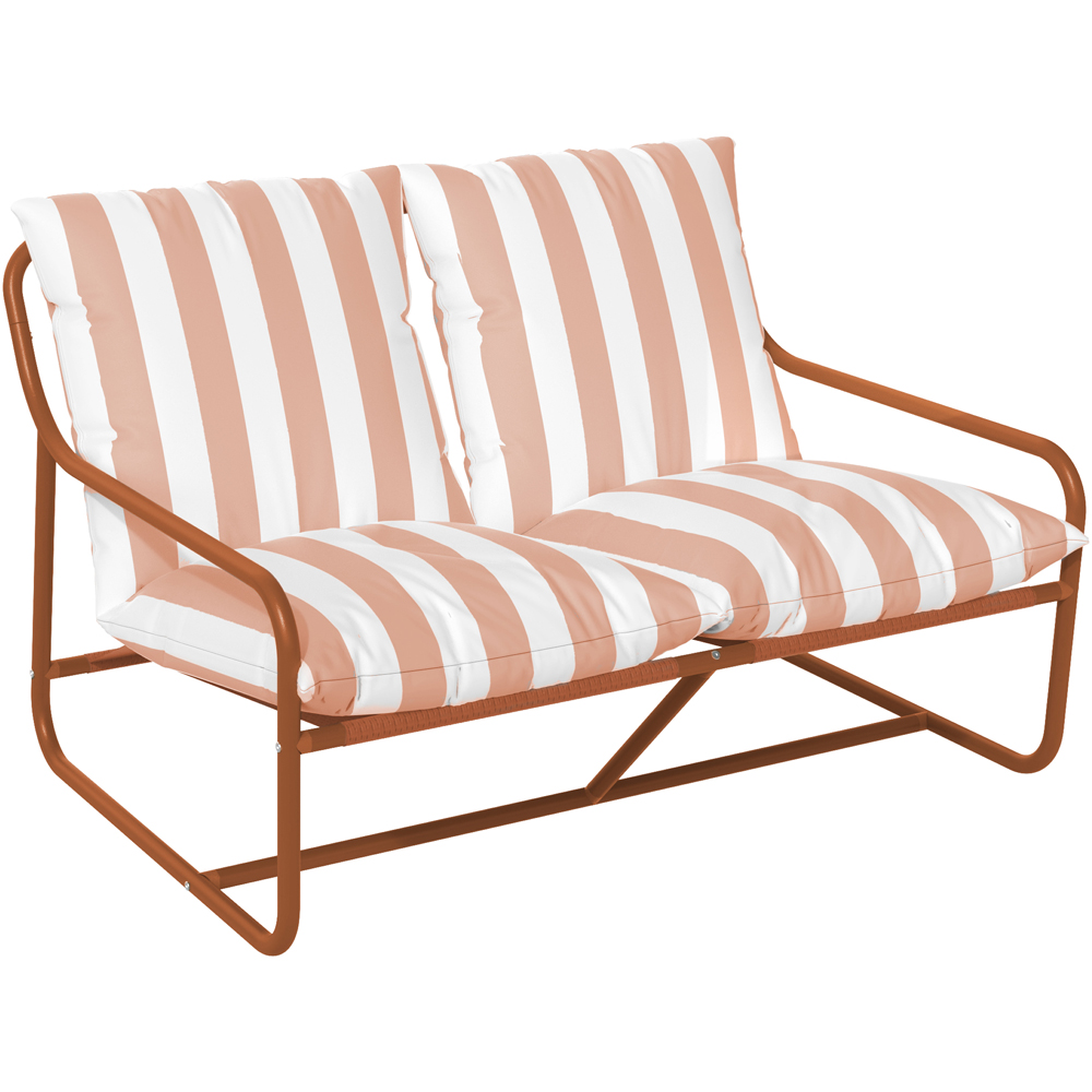 Kettler Cloud Relaxer 2 Seater Burnt Orange Garden Sofa with Cushion Image 2
