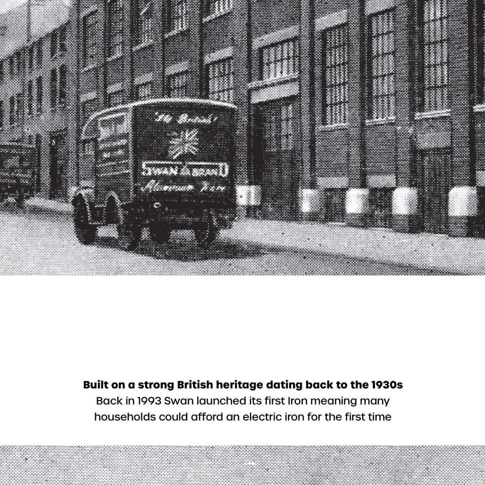 Swan 2600W White Aqua Steam Iron Image 7