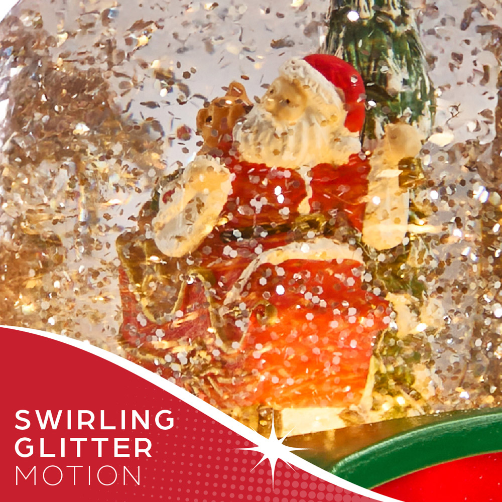 The Christmas Workshop LED Santa on Train Snow Globe Image 6