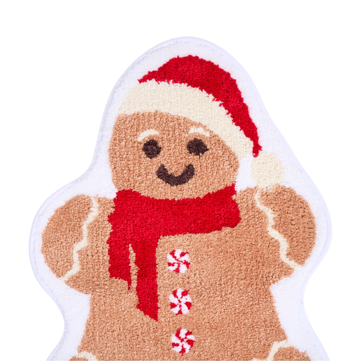 Cosy Gingerbread Man Bathmat Neutral Image 2