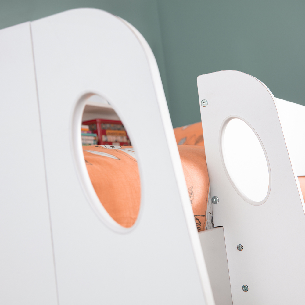 Julian Bowen Jupiter White Mid Sleeper with Storage Image 4