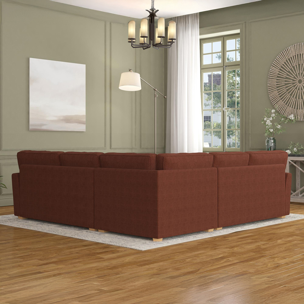 Wendleberry 4 Seater Venice Brick Fixed Back Corner Sofa Image 6