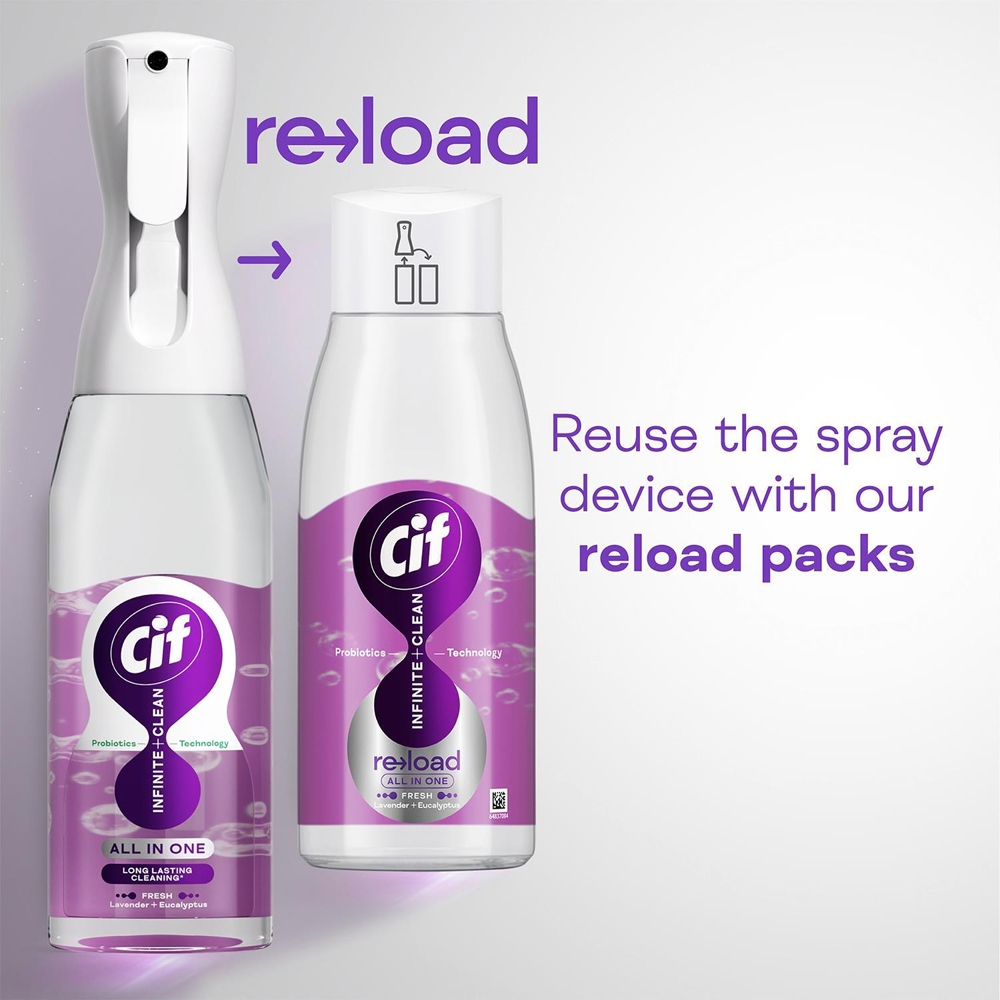 Cif Infinite Clean All in One Lavender and Eucalyptus Cleaner Spray ...