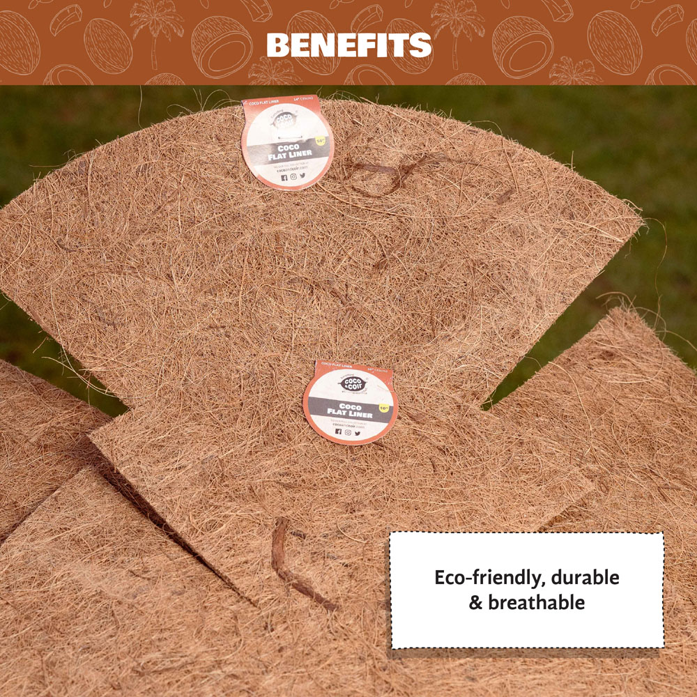 Coco & Coir Coco Flat Liner 35cm Image 4