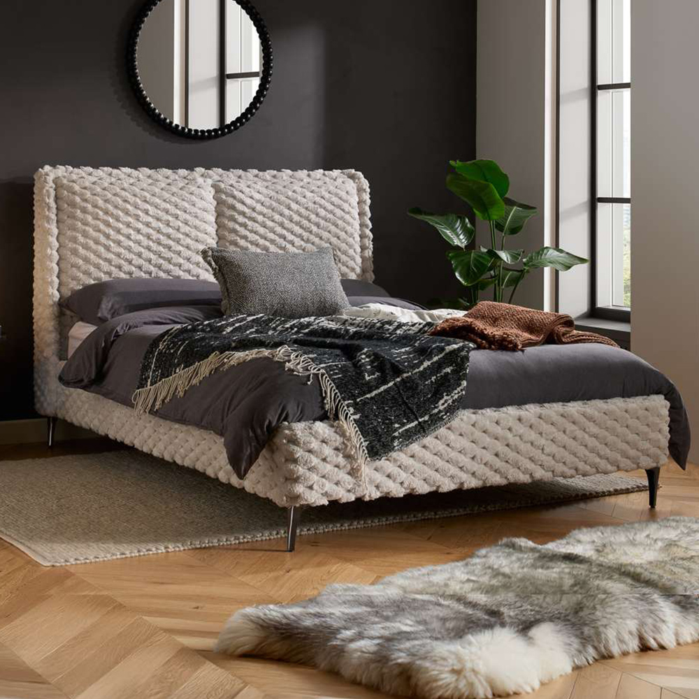 Birlea Tilly King Size Faux Fur Bed Image 1