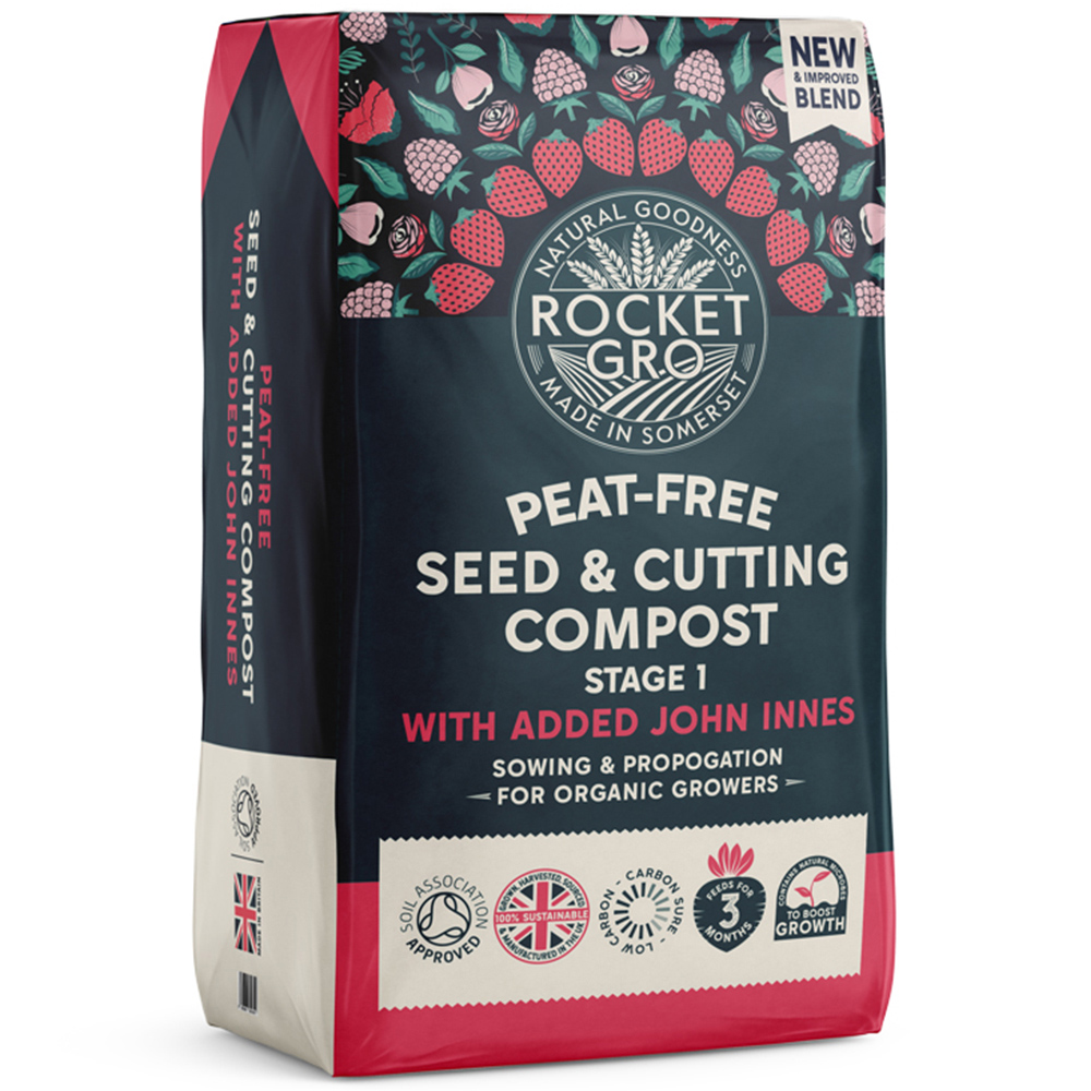 RocketGro Organic Approved Peat-Free Seed & Cutting Compost with JI 20L 2 Pack Image 3