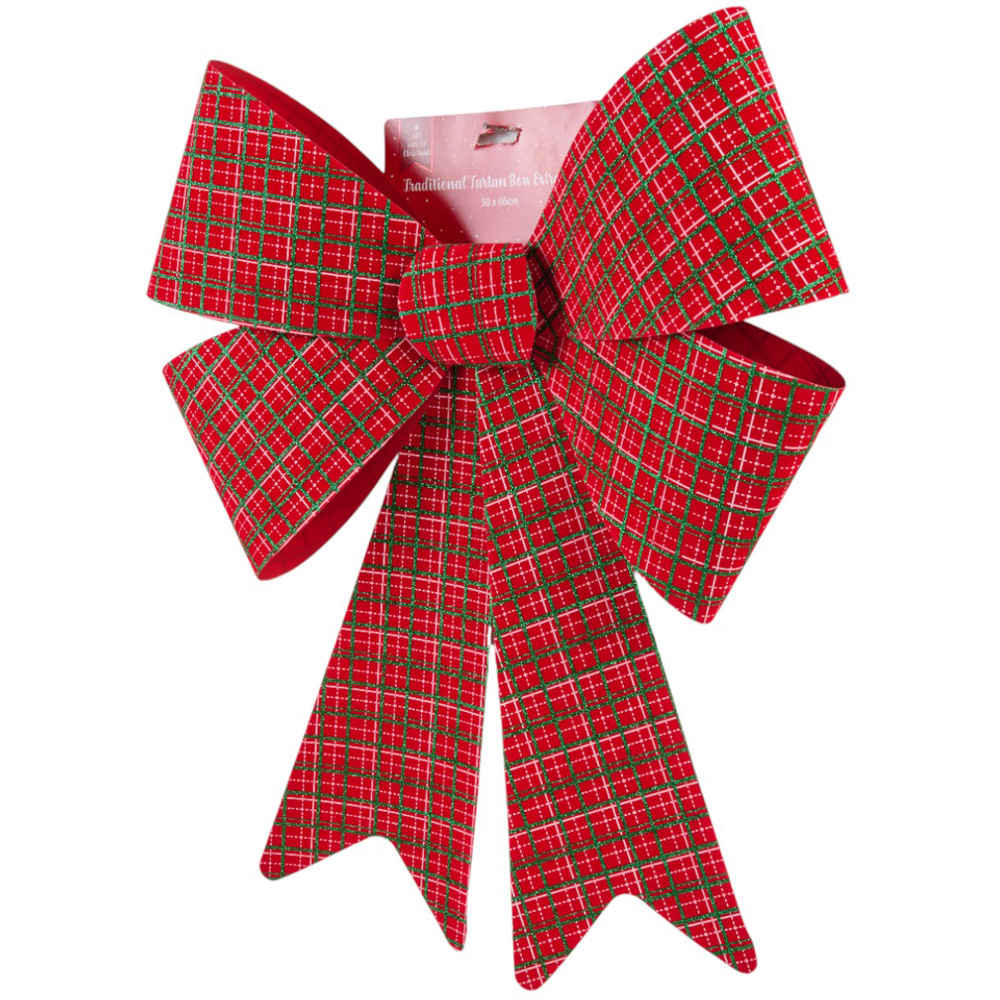 Traditional Tartan Bow - 50cm Image 2