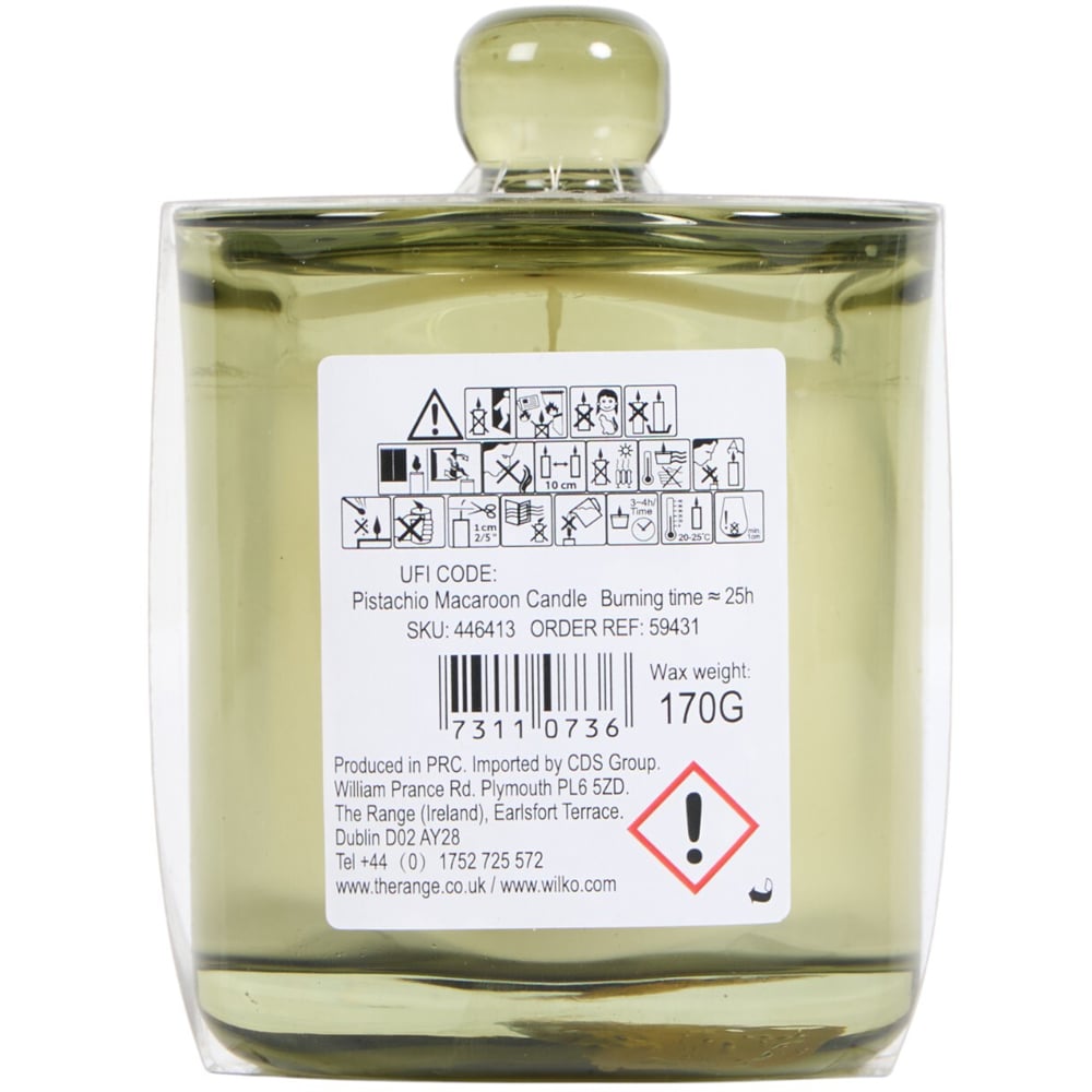 True Aroma Glass Candle - Pistachio Macaroon Image 3
