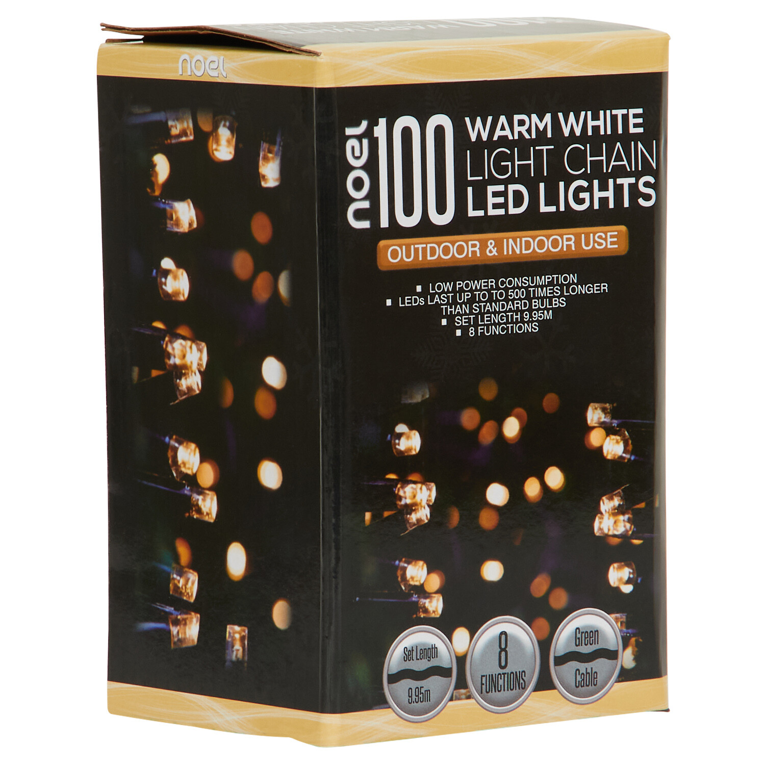 100 Classic Light Chain Warm White - White Image 2